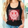 Retro Groovy Valentines Day Hippie Heart Matching Women Tank Top Gifts for Her