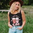 Retro Groovy Valentines I Love You A Latte Coffee Lover Women Tank Top Gifts for Her