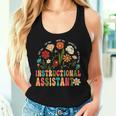 Retro Instructional Assistant Wildflowers Teacher Aide Women Tank Top Gifts for Her