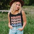 Retro Malone First Name Boy Personalized Groovy 80'S Girl Women Tank Top Gifts for Her