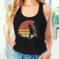 Retro Mountain Climber Vintage T-Rex Rock Climbing Women Tank Top Gifts for Her