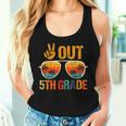 Retro Peace Out 5Th Grade Groovy Happy Last Day Of School Women Tank Top Gifts for Her