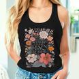 He Is Risen He Is Not Here Easter Day Christian Jesus Floral Women Tank Top Gifts for Her