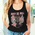 Rock And Roll Guitar Vintage Rock Music Women Tank Top Gifts for Her