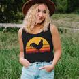 Rooster Chicken Black Orange Yellow Farm Farmer Farming Women Tank Top Gifts for Her