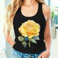 Rose Flower Yellow Floral Women Tank Top Gifts for Her