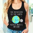 Rotation Of The Earth Makes My Day Science Mens Women Tank Top Gifts for Her