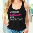 Weekends Besties Dance Comps Cheer Dance Mom Daughter Girls Women Tank Top Gifts for Her