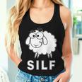 Sarcastic Rude Sheep No Dilf Or Milfs Silf Sheep Women Tank Top Gifts for Her
