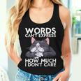 Sarcastic Saying Saying Cat Sarcasm Sarcastic Women Tank Top Gifts for Her