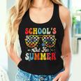 School's Out For Summer Groovy Sunglasses Last Day Of School Women Tank Top Gifts for Her
