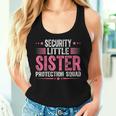 Security Little Sister Protection Squad Boys Brother Women Tank Top Gifts for Her