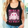 Seven Is A Vibe Groovy 7Th Birthday 7Yr Old 7 Year Old Girls Women Tank Top Gifts for Her