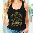 She Works Hard For The Honey Beekeeping Bee Keeper Women Tank Top Gifts for Her