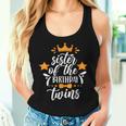 Sister Of The Birthday Twins Twin Celebrate Cute Women Tank Top Gifts for Her