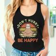 Sloth- Dont Hurry Be Happy Sloth Yoga Women Tank Top Gifts for Her