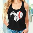 Soccer Baseball Heart Soccer Baseball Mom Women Tank Top Gifts for Her