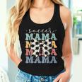 Soccer Mama Retro Groovy Soccer Softball Mom Women Tank Top Gifts for Her