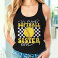 In My Softball Sister Era Groovy Retro Proud Softball Sister Women Tank Top Gifts for Her