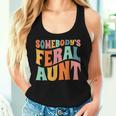 Somebody S Feral Aunt Auntie Baby Announcement Women Tank Top Gifts for Her