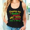Step Black History Month With God African Christian Faith Women Tank Top Gifts for Her