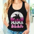 Süßer Mama Bär & Jungtiere Muttertag Rosaintage Retro Groovy Tank Top Frauen Geschenke für Sie