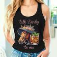 Talk Derby To Me Horse Racing Bourbon Derby Day Women Tank Top Gifts for Her