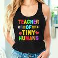 Teacher Of Tiny Humans Preschool Nursery Pre-K Instructors Women Tank Top Gifts for Her