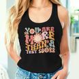 You Are More Than A Test Score Teacher Testing Day Groovy Women Tank Top Gifts for Her