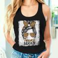 Texas Squad Summer Girls Trip 2024 Messy Bun Leopard Women Tank Top Gifts for Her