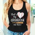 Thats My Grandson Out There Baseball Grandma Mom Women Tank Top Gifts for Her