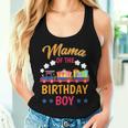 Train Bday Party Railroad Mama Of The Birthday Boy Theme Women Tank Top Gifts for Her