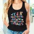 Trendy Occupational Therapy Therapist Groovy Retro Women Tank Top Gifts for Her