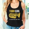 Tuba Girl Cute Marching Band Women Tank Top Gifts for Her