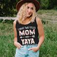 I Have Two Titles Mom And Yaya Floral Cute Women Tank Top Gifts for Her