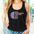 Never Underestimate A Girl Who Plays Water Polo Waterpolo Women Tank Top Gifts for Her