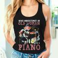Never Underestimate An Old Woman With A Piano Women Tank Top Gifts for Her