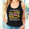Never Underestimate A Picu Nurse Who Does All Things Women Tank Top Gifts for Her