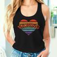 Vaping Retro Rainbow Heart 80S Whimsy Lgbtq Pride Women Tank Top Gifts for Her