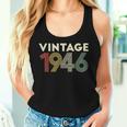 Vintage 1946 75Th Birthday For 75 Year Old Women Tank Top Gifts for Her