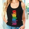 Vintage Lgbt Cat Stack Rainbow Gay Pride For Cat Lover Women Tank Top Gifts for Her
