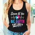 Vintage Promoted To Big Sister 2024 Father's Day Women Tank Top Gifts for Her