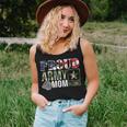 Vintage Proud Army Mom Camo With American Flag Women Tank Top Gifts for Her