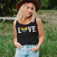 Vintage Rainbow Love Proud Family Matching Gay Lesbian Lgbtq Women Tank Top Gifts for Her