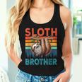 Vintage Retro Sloth Costume Brother Father's Day Animal Women Tank Top Gifts for Her