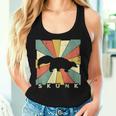 Vintage Skunk Lover Retro Style Animal Women Tank Top Gifts for Her