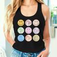 Volleyball Vibes Smile Face Hippie Volleyball Girls Women Tank Top Gifts for Her