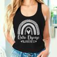 We Wear Zebra Print Rainbow Awsewome For Rare Disease Women Tank Top Gifts for Her