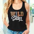 Wild Sister Zoo Born Wild Birthday Safari Jungle Women Tank Top Gifts for Her