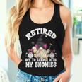 Wine And Cat Grandpa Retirement Gnome For Retired Dad Women Tank Top Gifts for Her